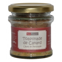 « Toastinade » de pato con ceps en persillade