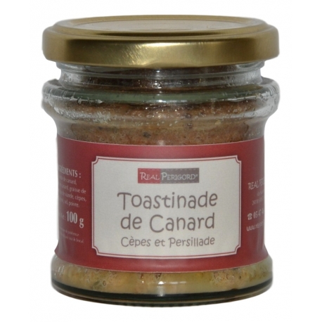 « Toastinade » de pato con ceps en persillade