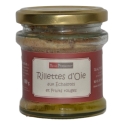 Rillettes de ganso con chalotas y frutos rojos