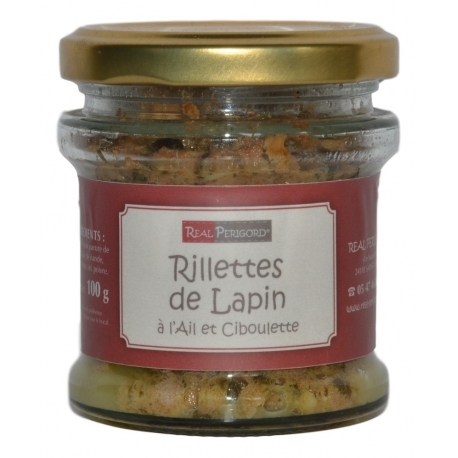 Les Rillettes de lapin à l' ail et ciboulette