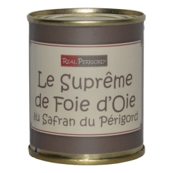 Supreme of goose liver with saffron of Perigord