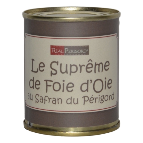 Supreme of goose liver with saffron of Perigord