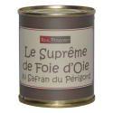 Supreme of goose liver with saffron of Perigord