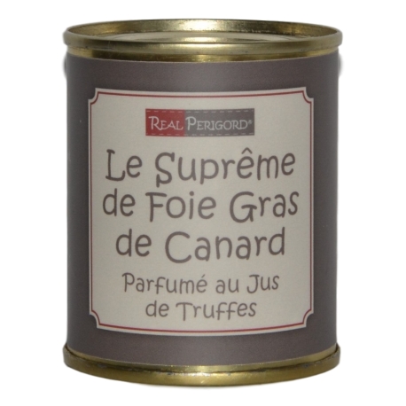 Le Suprême de foie de canard au jus de truffes