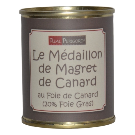 Le Médaillon de magret de canard au foie de canard